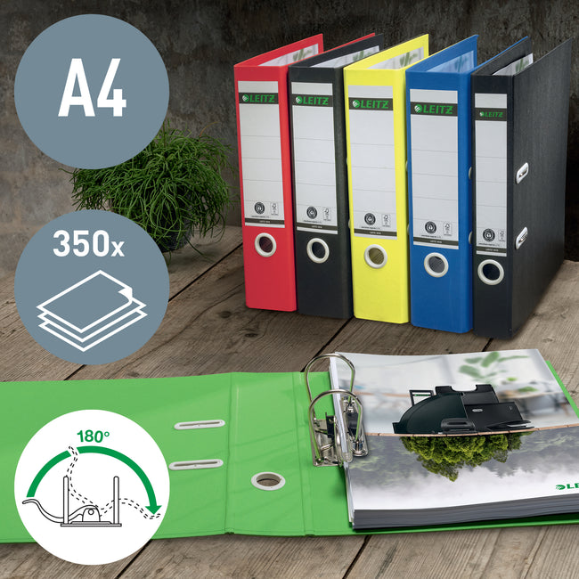 Leitz -  Ordner  recycle 180° 50mm groen | 10 stuks