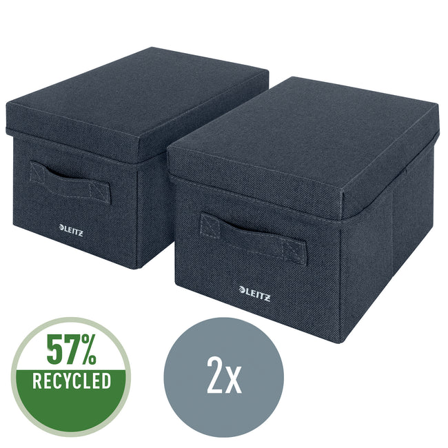 Leitz -  Opbergdoos  gestof met deksel 190x160x285 | 8 stuks