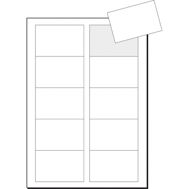 Sigel -  Visitekaart  85x55mm 225gr gladde zijden wit | 10 stuks