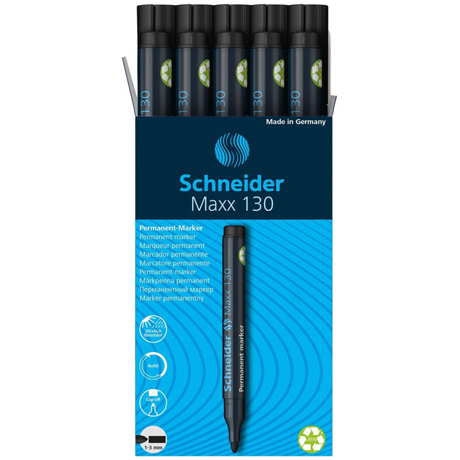 Schneider -  Permanent marker maxx 130 1-3mm zwart