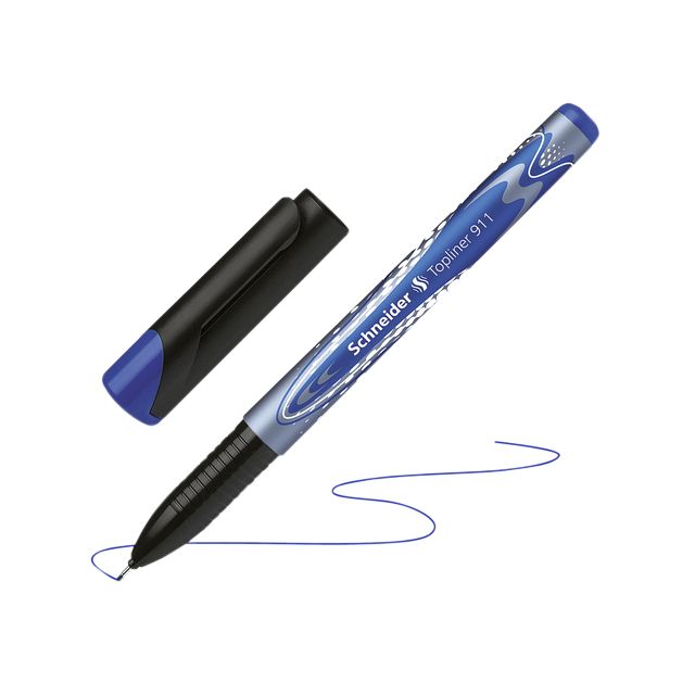 Schneider -  Fineliner topliner 911 0.4mm blauw | 10 stuks