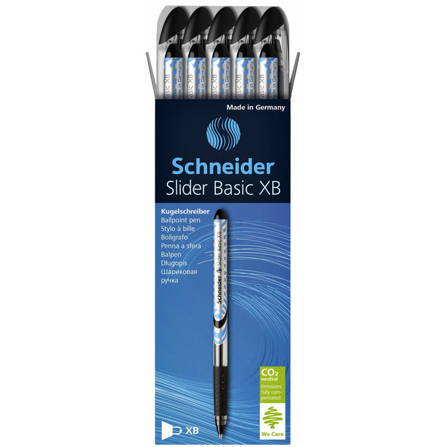 Schneider -  Rollerpen slider xb zwart | 10 stuks