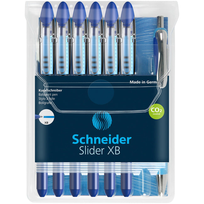 Schneider -  Rollerpen slider basic xb zwart +bp rave | 10 stuks