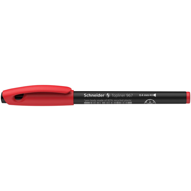 Schneider -  Fineliner 967 0.4mm rood | 10 stuks