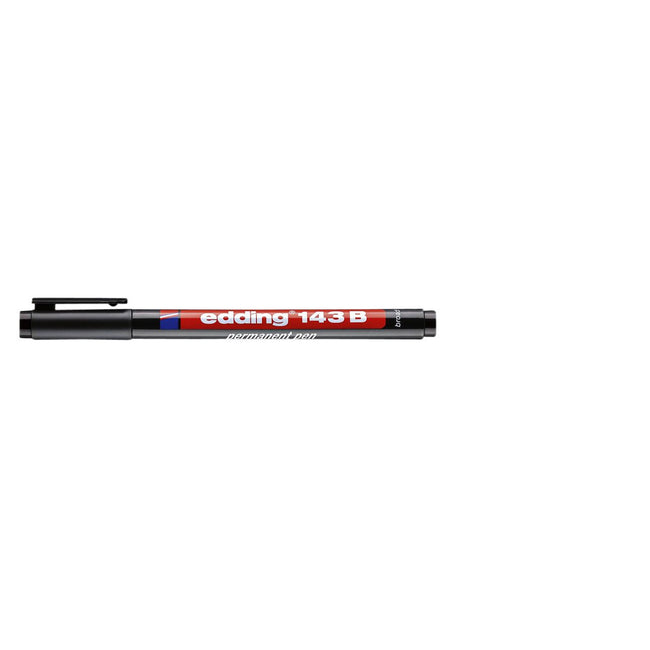 Edding -  Viltstift  143 schuin 1-3mm zwart