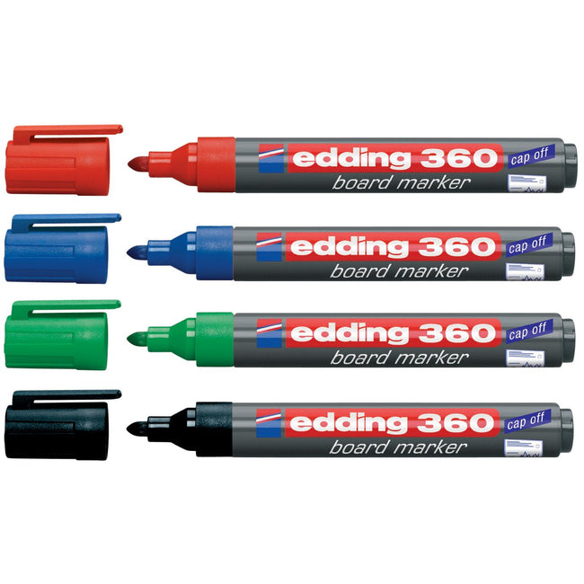 Edding -  Whiteboardmarker  360 rond 1.5-3mm ass | 10 stuks