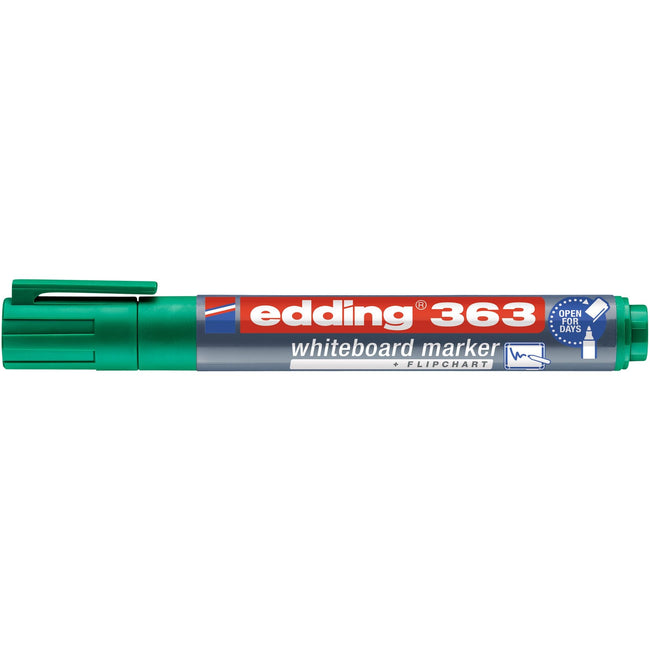 Edding -  Whiteboardmarker  363 schuin 1-5mm groen | 10 stuks