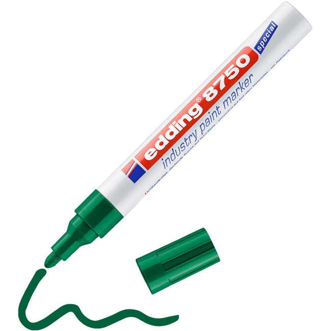 Edding -  Paintmarker  8750 industrie 2-4mm groen | 10 stuks