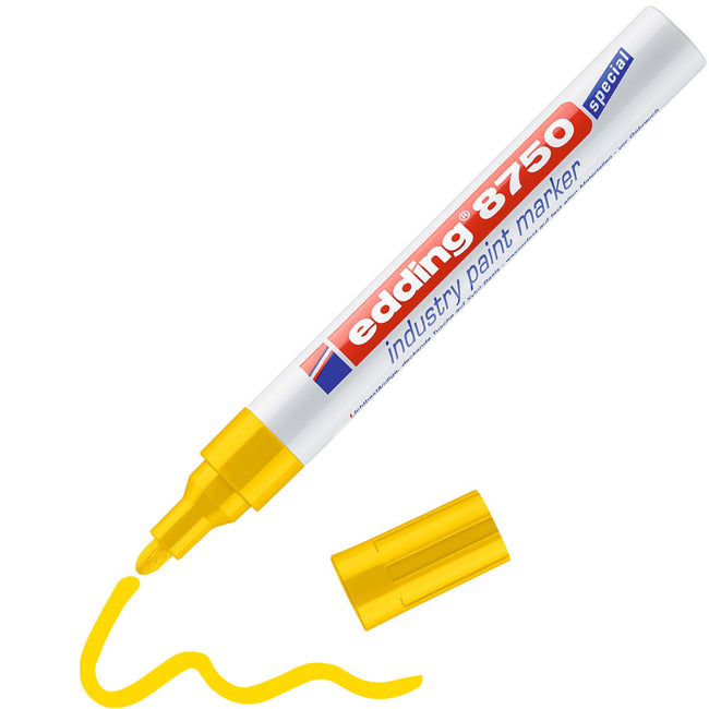 Edding -  Paintmarker  8750 industrie 2-4mm geel | 10 stuks