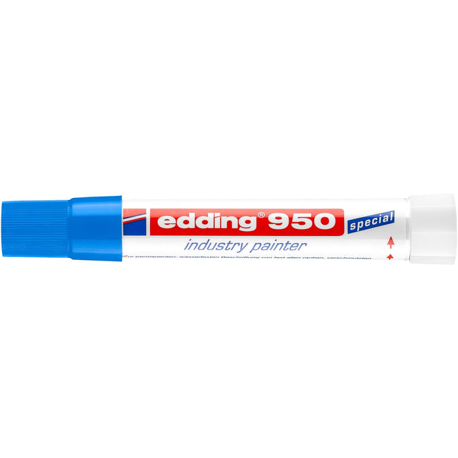 Edding -  Viltstift  950 pasta rond 10mm blauw | 10 stuks
