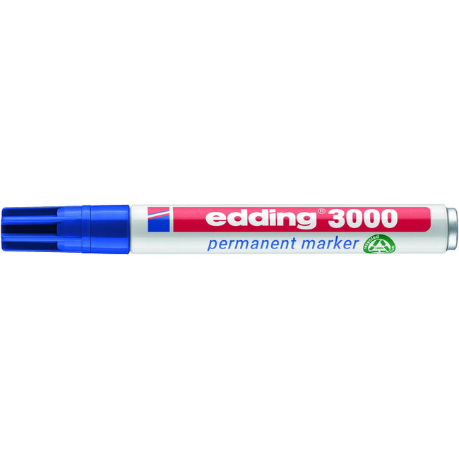 Edding -  Viltstift  3000 rond 1.5-3mm blauw | 10 stuks