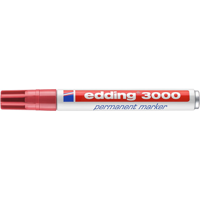 Edding -  Viltstift  3000 rond 1.5-3mm karmijnrood | 10 stuks