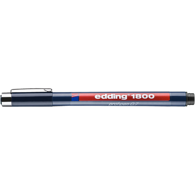 Edding -  Fineliner  1800 0.7mm zwart | 10 stuks