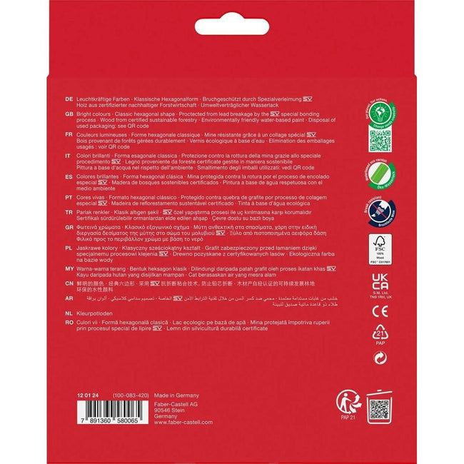 Faber Castell -  Kleurpotlood faber-castell 24st assorti