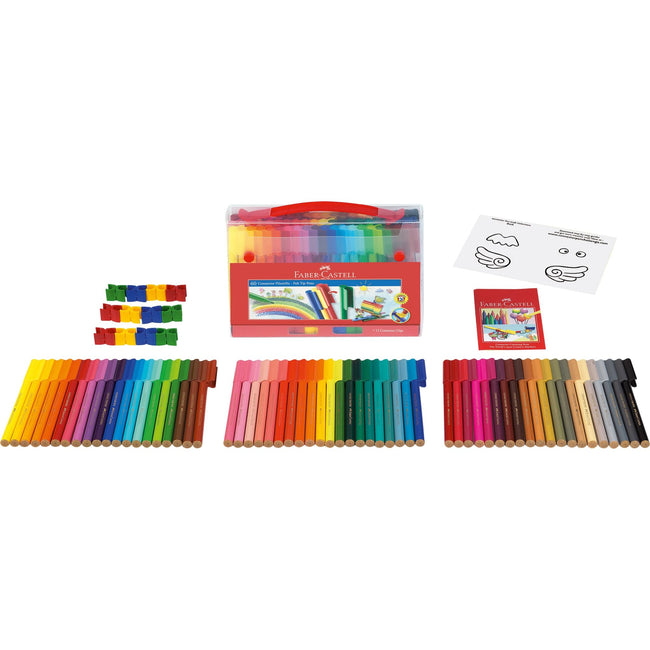 Faber Castell -  Kleurstift faber-castell connector 60st koffer
