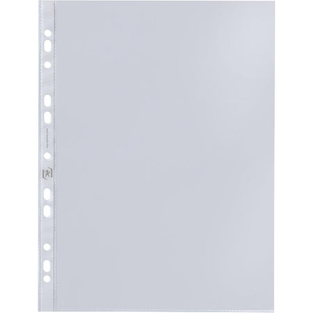 Oxford - Ausstellungstasche, A4, aus glasklarem PP, 11-Loch-Perforation, 50 Mikron, Packung à 100 Stück