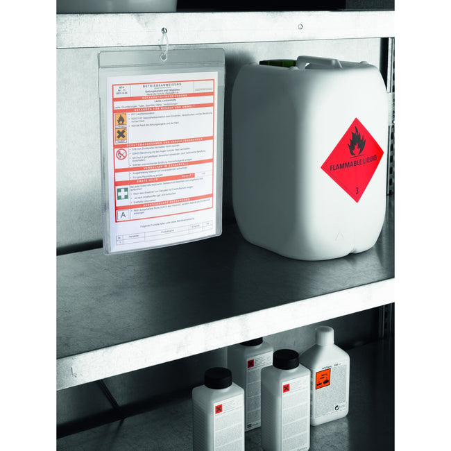 Durable -  Documenthoes  a4 met ophangoog transparant