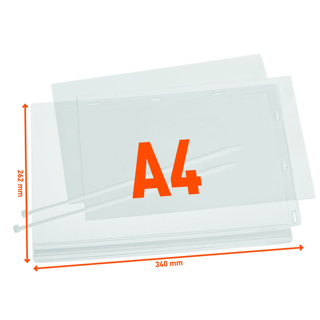 Durable -  Infohoes  waterbest. a4 met kabelbinders