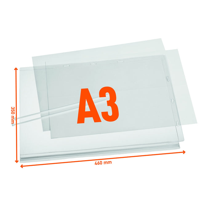 Durable -  Infohoes  waterbest. a3 met kabelbinders