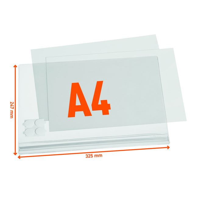 Durable -  Infohoes  waterbestendig a4 zelfklevend | 6 stuks