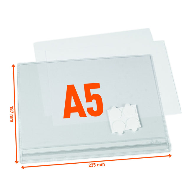 Durable -  Infohoes  waterbestendig a5 zelfklevend | 5 stuks