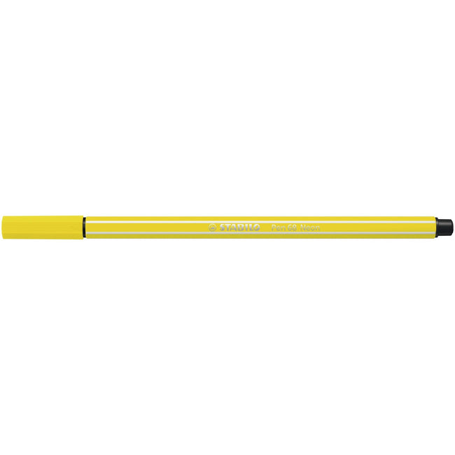 Stabilo -  Pen 68, premium viltstift, neon geel, per stuk