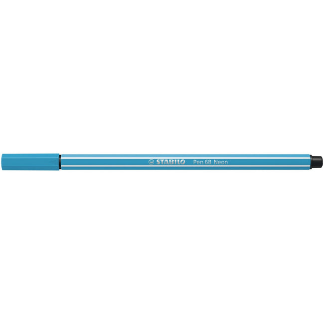 Stabilo -  Pen 68, premium viltstift, neon blauw, per stuk