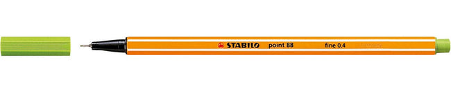 STABILO -  point 88, premium fineliner 0.4 mm, lichtgroen, per stuk