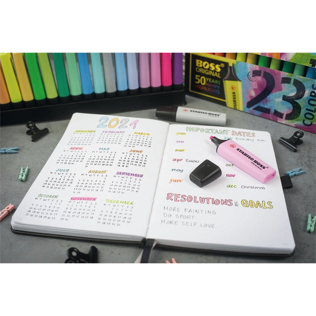 Stabilo -  Tube 6 Boss Gesorteerd | 5 stuks