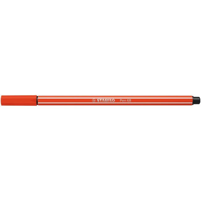 Stabilo -  Viltstift pen 68/40 m lichtrood | 10 stuks