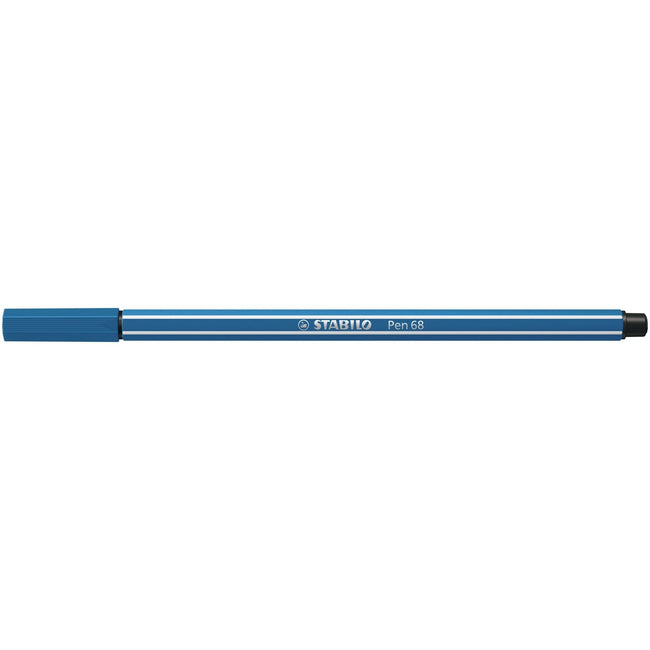 Stabilo -  Pen 68, premium viltstift, ultramarijn blauw, per stuk | 10 stuks