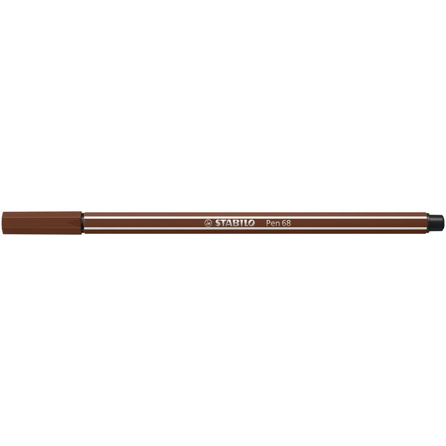 Stabilo -  Viltstift pen 68/45 m bruin | 10 stuks