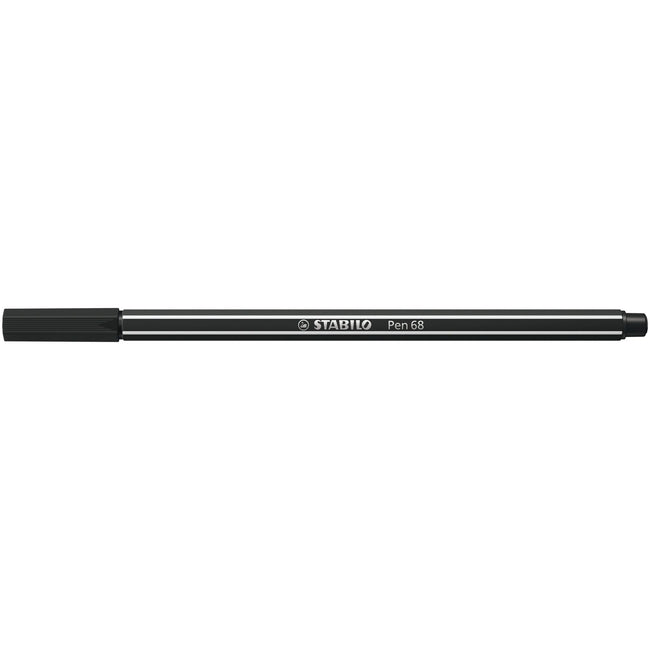 Stabilo -  Viltstift pen 68/46 m zwart | 10 stuks