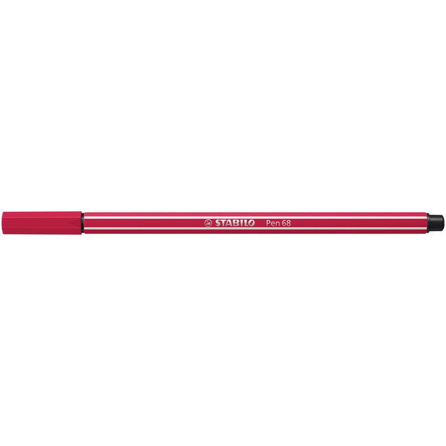 Stabilo -  Viltstift pen 68/50 m donkerrood | 10 stuks