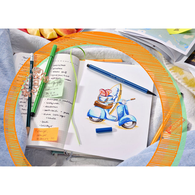 Stabilo -  Pen 68, premium viltstift, metalen etui met 20 kleuren