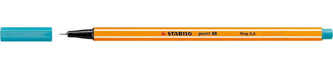 STABILO -  point 88, premium fineliner 0.4 mm, turquoise blauw, per stuk