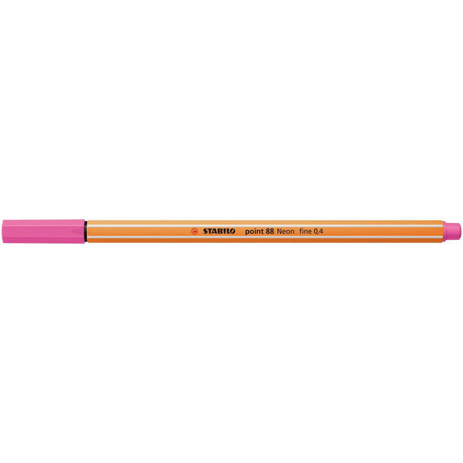 Stabilo -  point 88, premium fineliner 0.4 mm, neon roze, per stuk