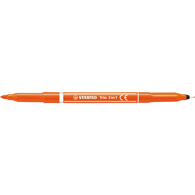 Stabilo -  TRIO 2 in 1 viltstift Fijn/medium Meerkleurig