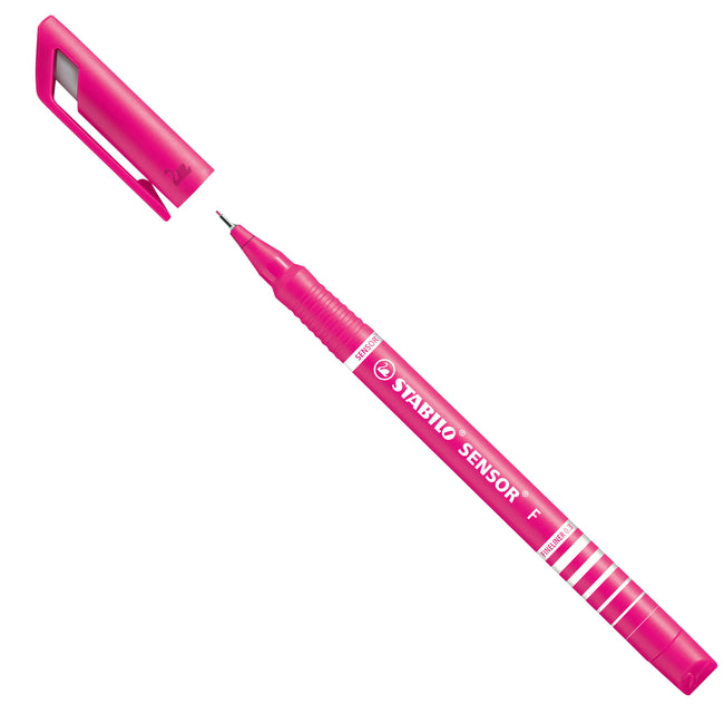 Stabilo -  SENSOR, Fineliner, Fijn 0.3 mm, Met Meeverende Schrijfpunt- roze, per stuk