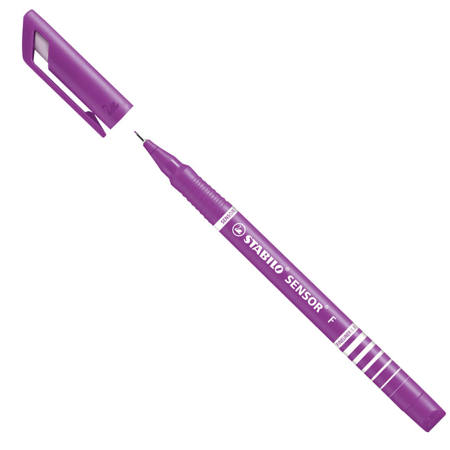 Stabilo -  SENSOR, Fineliner, Fijn 0.3 mm, Met Meeverende Schrijfpunt- lila, per stuk