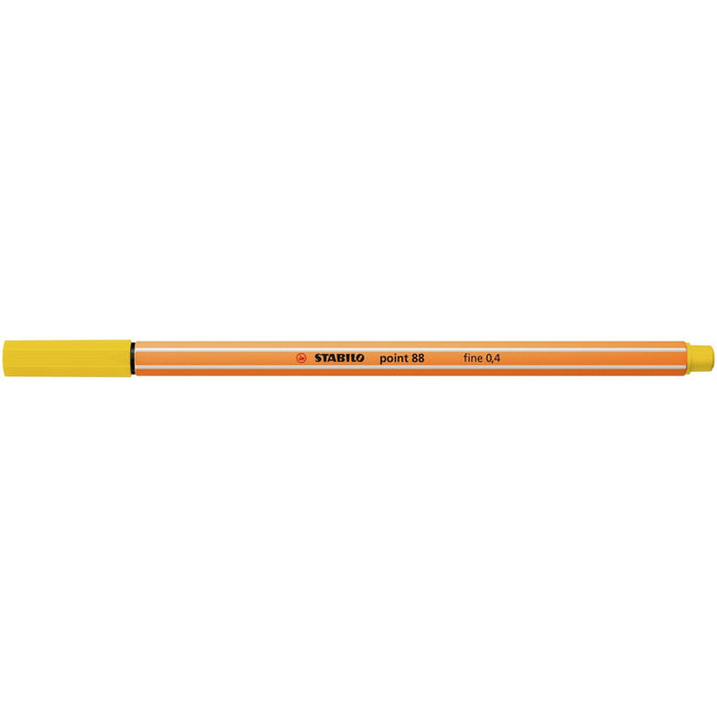 Stabilo -  Fineliner point 88/24 f citroengeel | 10 stuks