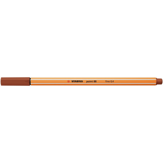 Stabilo -  point 88, premium fineliner 0.4 mm, roodkrijt, per stuk