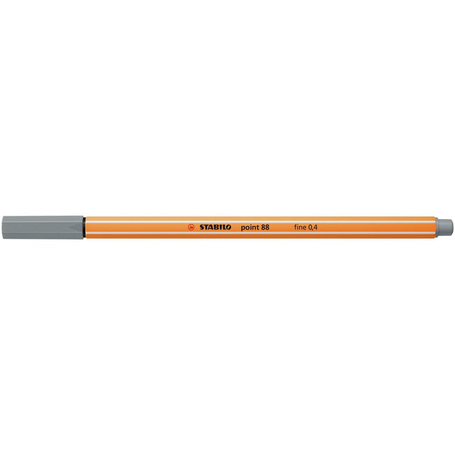 Stabilo -  point 88, premium fineliner 0.4 mm, middel koud grijs, per stuk