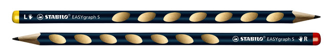 Stabilo -  EASYgraph S, ergonomisch grafietpotlood, linkshandig, petrol gelakt, dunne 2.2 mm kern, per stuk | 6 stuks