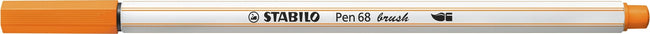 Stabilo -  Pen 68 brush, premium brush viltstift, oranje, per stuk