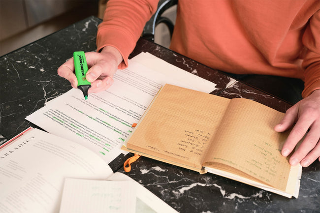 Stabilo -  BOSS ORIGINAL tel, markeerstift, etui met 8 kleuren