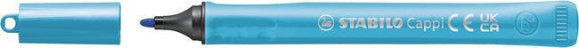 Stabilo -  Cappi, viltstift, nooit meer je dop kwijt dankzij de dopring, ARTY etui met 12 kleuren