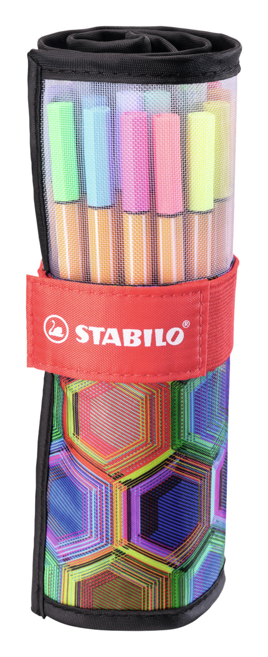 Stabilo -  Fineliner point 88/25 etui zw f assorti | 5 stuks