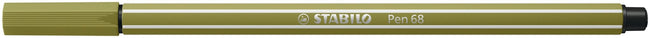 Stabilo -  Pen 68, premium viltstift, modder groen, per stuk