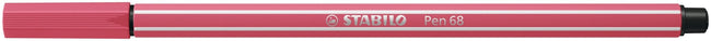 Stabilo -  Viltstift pen 68/49 m aardbeienrood | 10 stuks